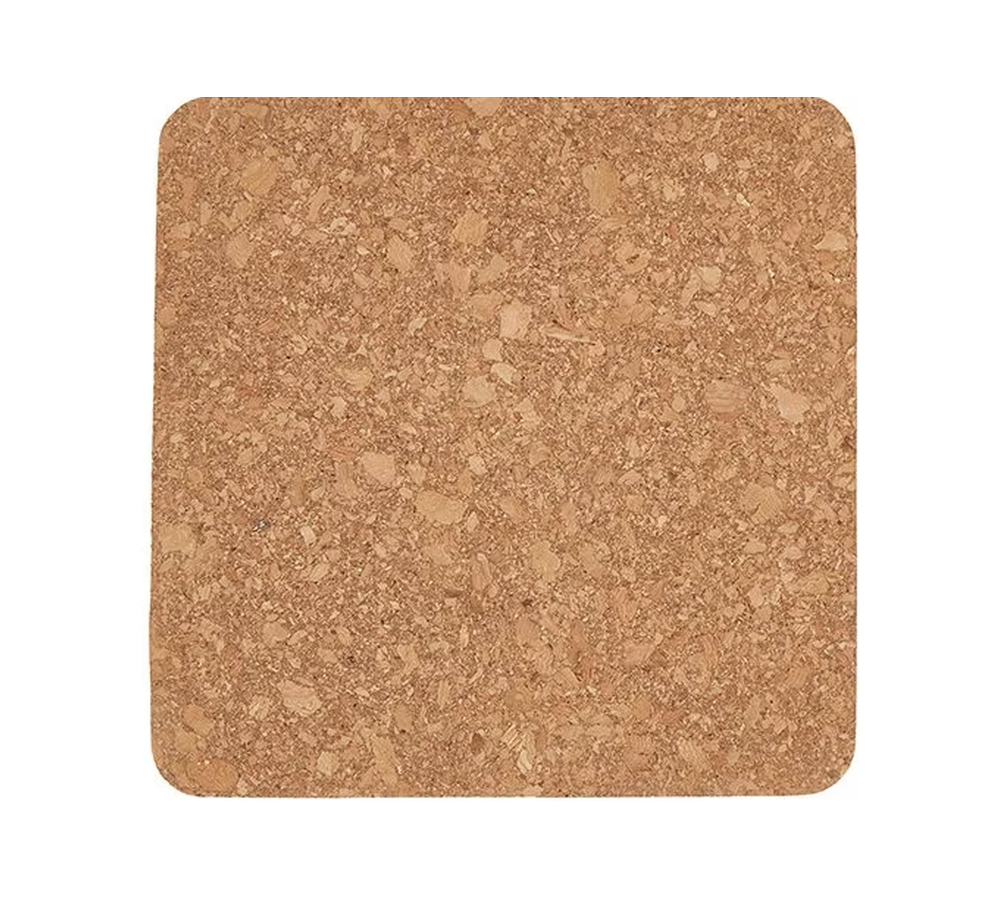 One square cork trivet