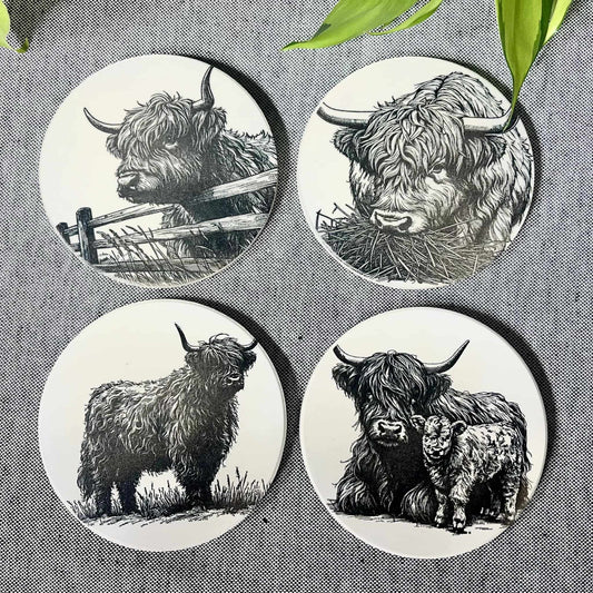 Ceramic Coasters (4 Pack or 6 Pack)