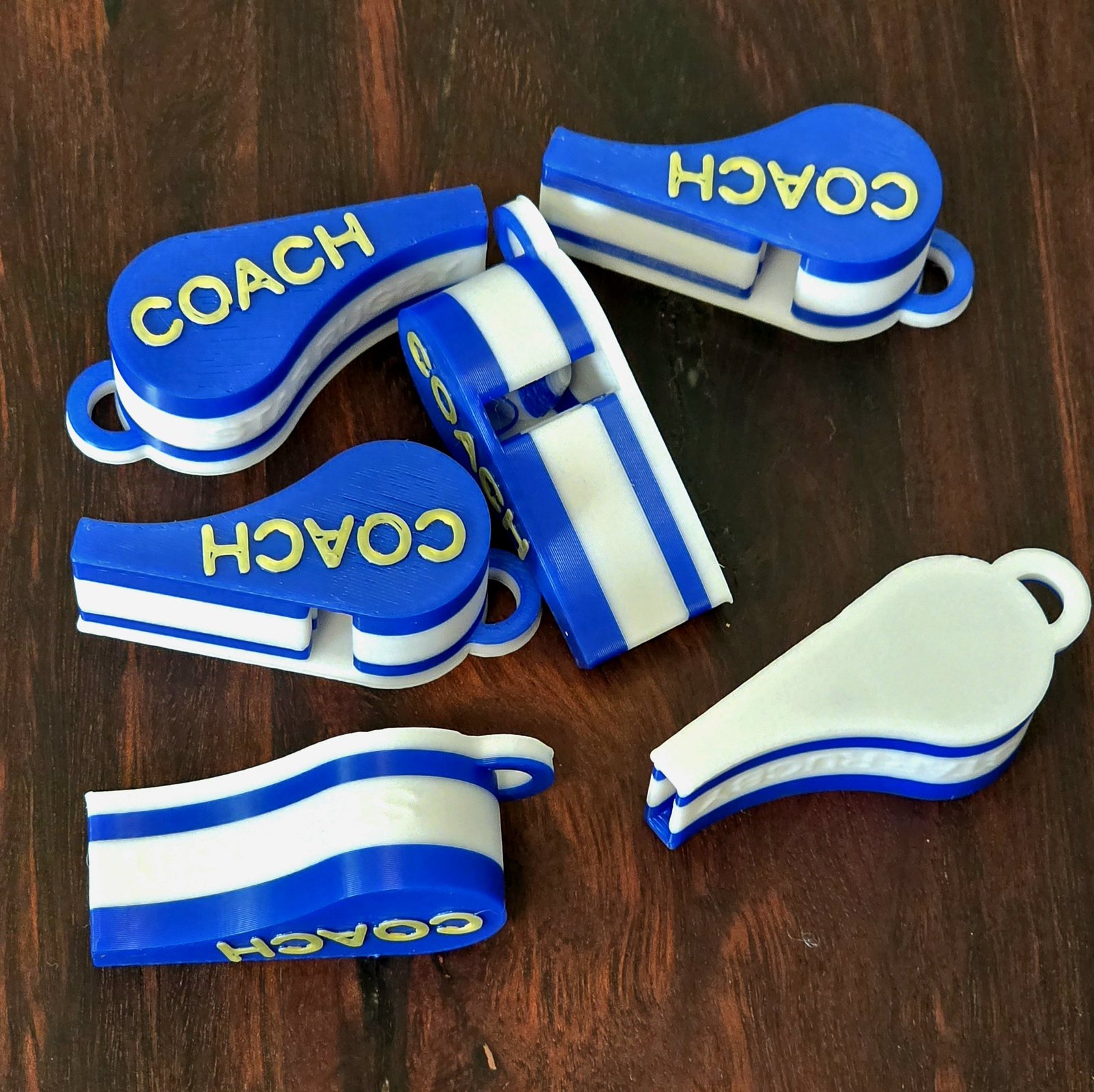 Personalised coach whistles