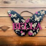 Butterflies and Unicorn Name Board