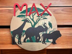 Safari Name Board