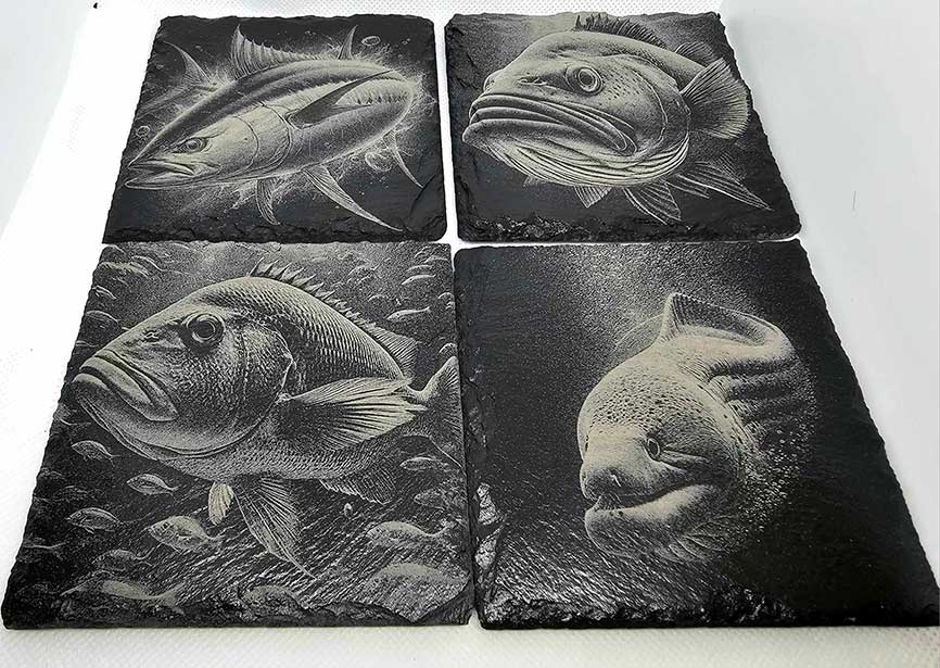 Highland Cow Slate Coasters (6-Pack) - Image 5