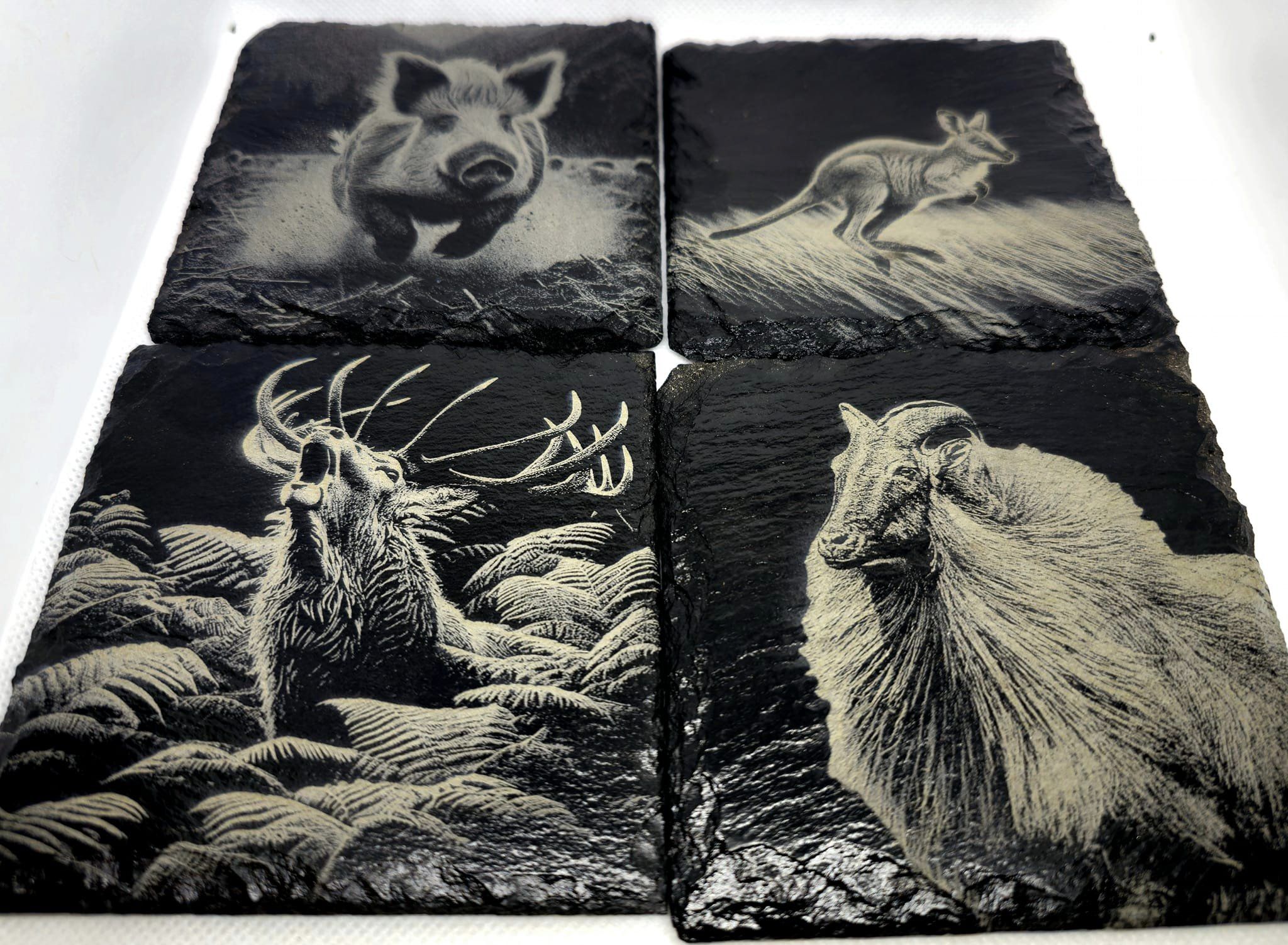 Highland Cow Slate Coasters (6-Pack) - Image 2