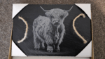 Highland Cattle Slate Tray