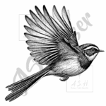 Pīwakawaka - Fantail Flying