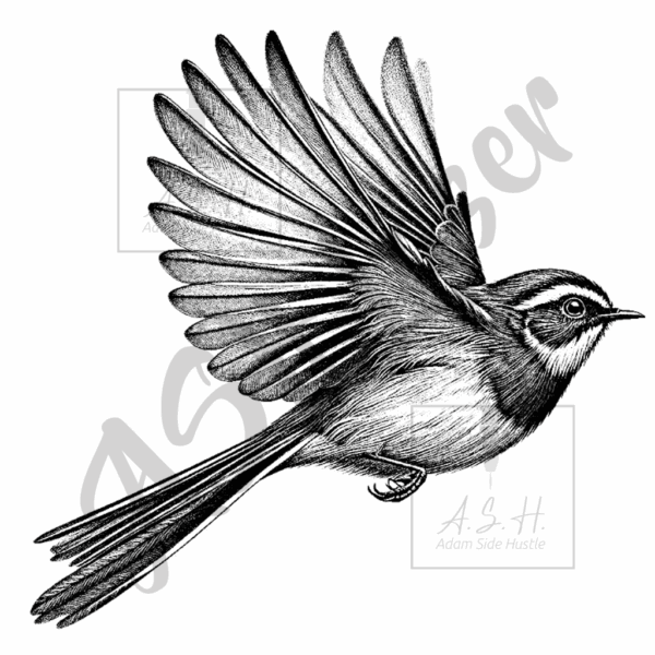 Pīwakawaka - Fantail Flying