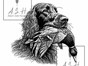 Spaniel Head Duck Dog