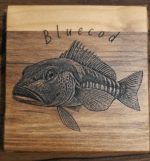New Zealand Fishing Wooden Coaster (4-Pack)